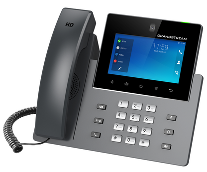 Grandstream GXV3450 16 Line Android IP Phone, 16 SIP Accounts, 1280 x 800 Colour Touch Screen, 2MB Camera, Built In Bluetooth+WiFi, Powerable Via POE