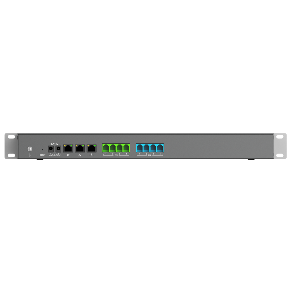 Grandstream UCM6304 IP PBX Supporting 4x FXO, 4x FXS Ports, 1000 Users, Supports Full-Band Opus Voice Codec, H.264/H.263/ H.263+/H.265/VP8 Video Code