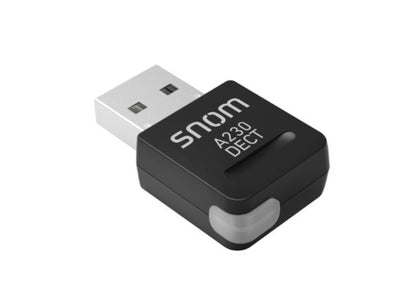 SNOM-A230 USB DECT Dongle, Suitable For All Snom D7XX- and D3XX- series Desk Phones With USB Port, No configuration necessary