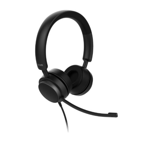 SNOM A310D Corded Headset Duo, Full band audio, High wearing comfort, Lightweight construction, Perfect noise shielding from the surroundings