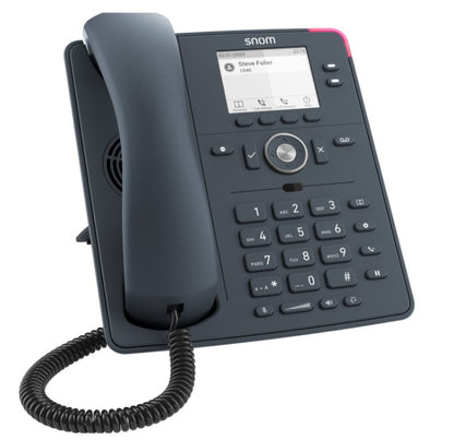 SNOM D140 DeskTelephone, PoE, HD Audio, Cost-effective, 2 SIP Identities, Low Power Consumption (PoE)