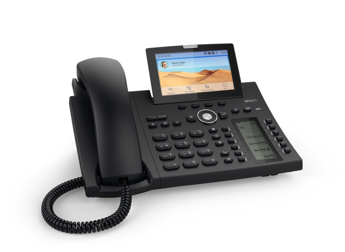SNOM D385 12 Line IP Phone, SIP Desktop Phone Colour, SmartScreen, Sensor Hook Switch, Bluetooth, USB