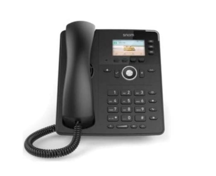 SNOM D717 4 Line Professional IP Phone, Gbit port & 1 USB port, 4 Context-sensitive Function Keys, Wideband Audio