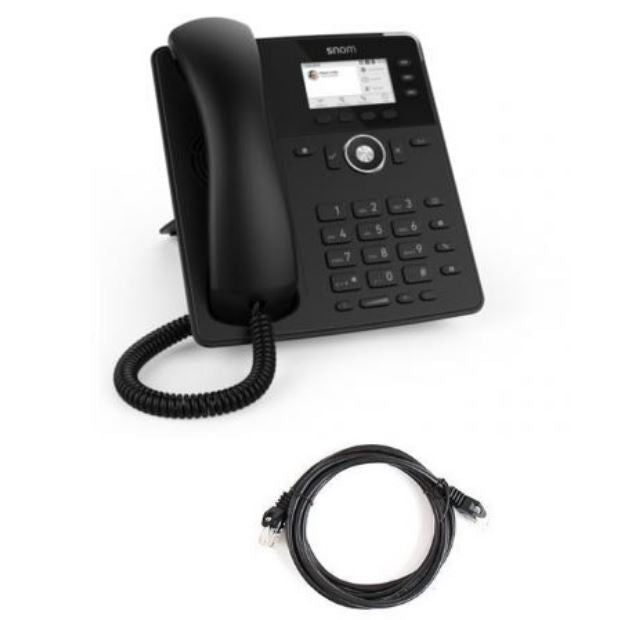 SNOM D717 4 Line Professional IP Phone, Gbit port & 1 USB port, 4 Context-sensitive Function Keys, Wideband Audio