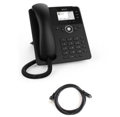 SNOM D717 4 Line Professional IP Phone, Gbit port & 1 USB port, 4 Context-sensitive Function Keys, Wideband Audio