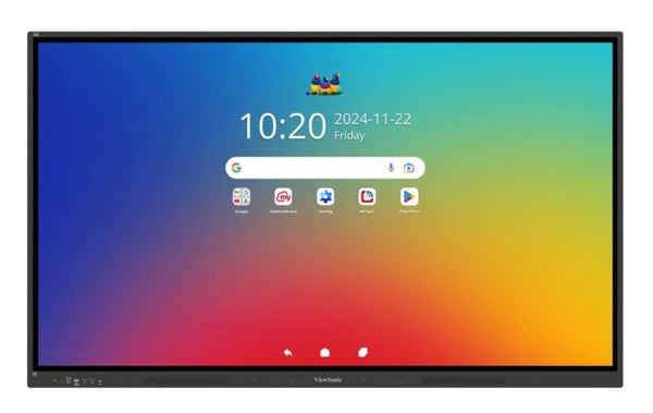 ViewSonic ViewBoard IFP7534 EDLA Certified ViewBoard 75' 4K Interactive Display, 20% better power efficiency, Android 14 Quad-core CPU & microSD port