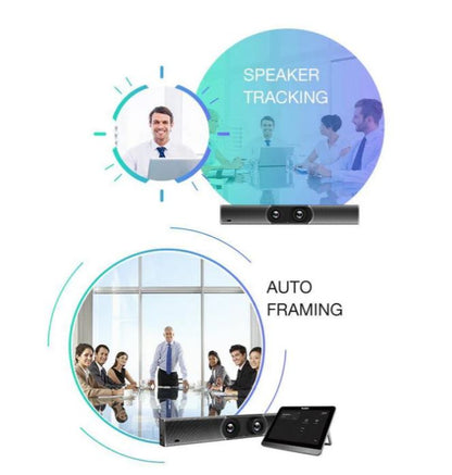 Yealink MeetingBar A30 Microsoft Teams and Zoom Rooms on Android, Medium Room, 10-15 people, CTP18 Touch Panel, Two 4K Cameras, Auto Framing