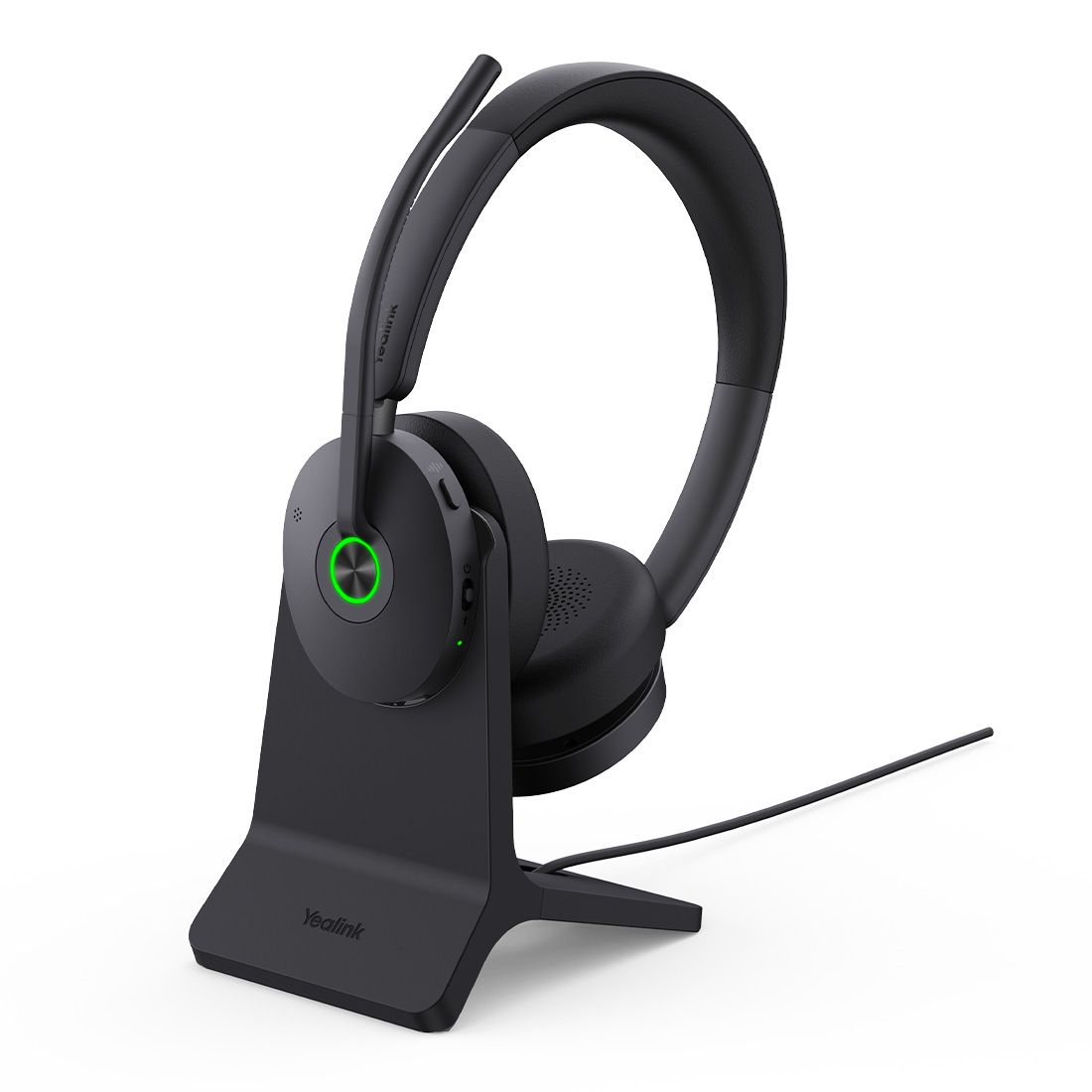 Yealink BH74 with Stand UC USB-C/A Bluetooth Headset, Active Noise Cancellation, Acoustic Shield, Wireless range 50 m, talk time of up to 32 hours