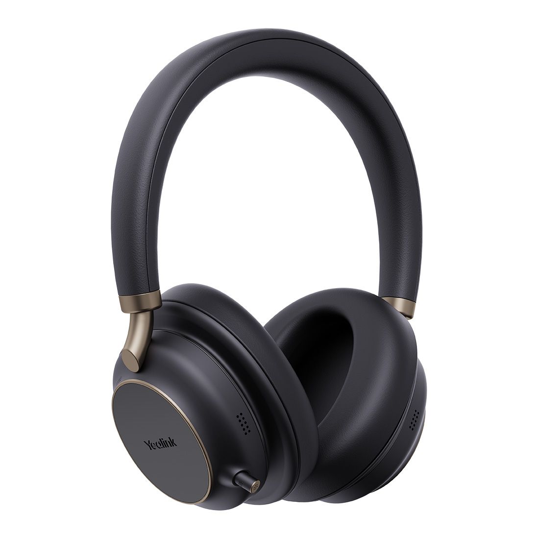 Yealink BH76 Plus with Charging Stand UC Black USB-C/A Bluetooth Stereo Headset, 5Mic Beamforming Noise Cancellation Talk time up to 35h