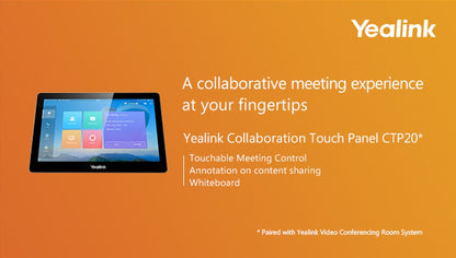 Yealink CTP20 Collaboration Touch Panel, Multiple Participants Can Annotate At T