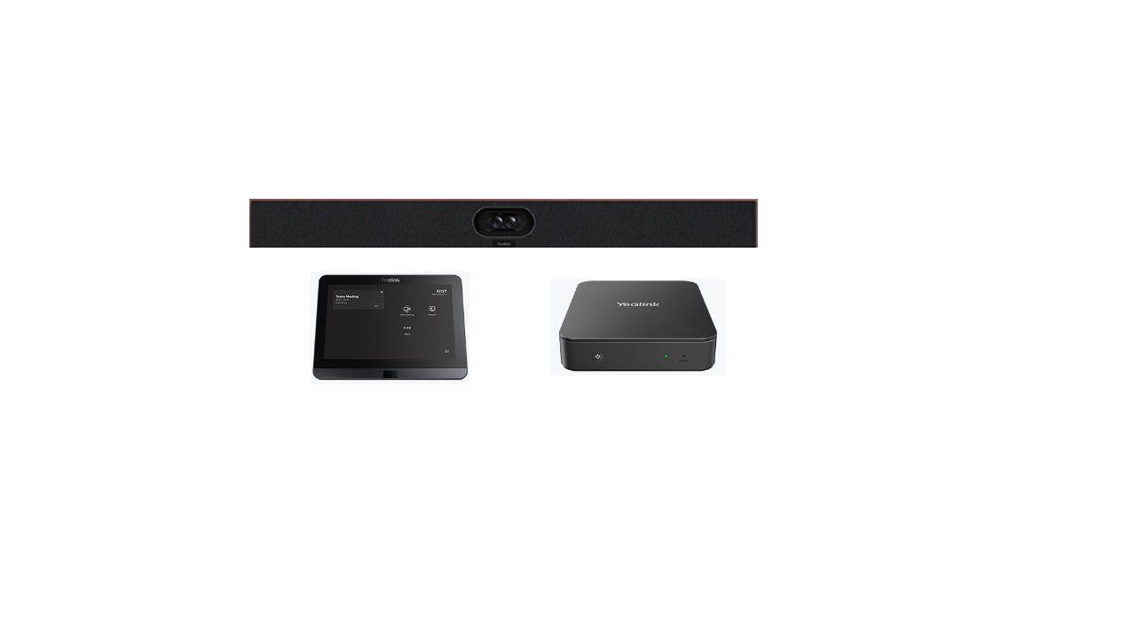 Yealink MVC S40-C4-000 Kit MicrosoftTeams Rooms System for Small to Medium Meeting Rooms, SmartVision 40, MCore Pro, MTouch-E2, Dual-Eye Camera System