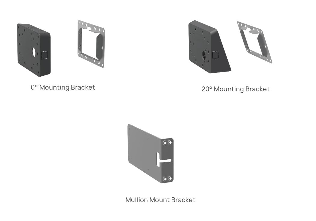 Yealink RoomPanel Mount Kits, Device Compatibility RoomPanel, 0° Mounting Brack