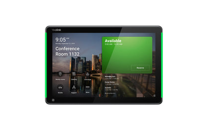 Yealink RoomPanel Plus E2- Black Android 13 OS Touch Screen Scheduler 10.1-inch