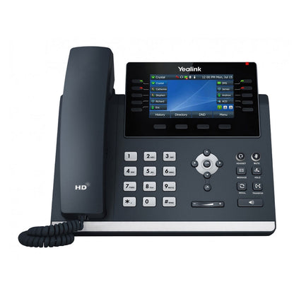 Yealink T46U 16 Line IP phone, 4.3' 480x272 pixel Colour LCD with backlight, Dual USB Ports, POE Support, Wall Mountable, Dual Gigabit,(T46S)