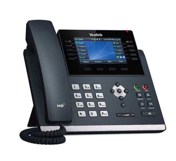 Yealink T46U 16 Line IP phone, 4.3' 480x272 pixel Colour LCD with backlight, Dual USB Ports, POE Support, Wall Mountable, Dual Gigabit,(T46S)