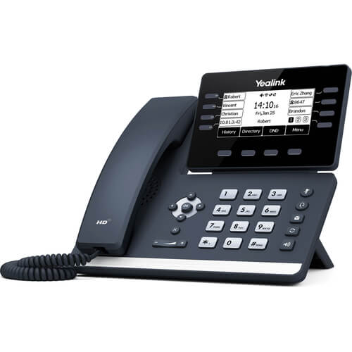 Yealink SIP-T53, 12 Line IP HD Phone Prime Business Phone, 3.7' 360 x 160 greyscale screen, HD voice, Dual Gig Ports, USB 2.0 Port, SBC Ready