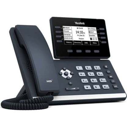 Yealink SIP-T53, 12 Line IP HD Phone Prime Business Phone, 3.7' 360 x 160 greyscale screen, HD voice, Dual Gig Ports, USB 2.0 Port, SBC Ready