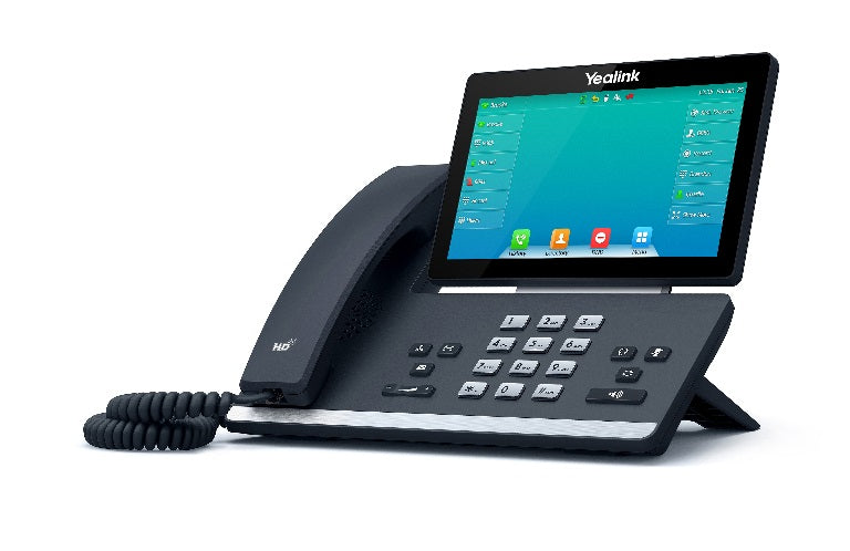 Yealink SIP-T57W, 16 Line IP HD Phone, 7' 800 x 480 colour screen, HD voice, Dual Gig Ports, Built in Bluetooth and WiFi, USB 2.0 Port, SBC Ready
