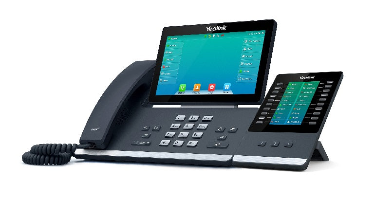 Yealink SIP-T57W, 16 Line IP HD Phone, 7' 800 x 480 colour screen, HD voice, Dual Gig Ports, Built in Bluetooth and WiFi, USB 2.0 Port, SBC Ready
