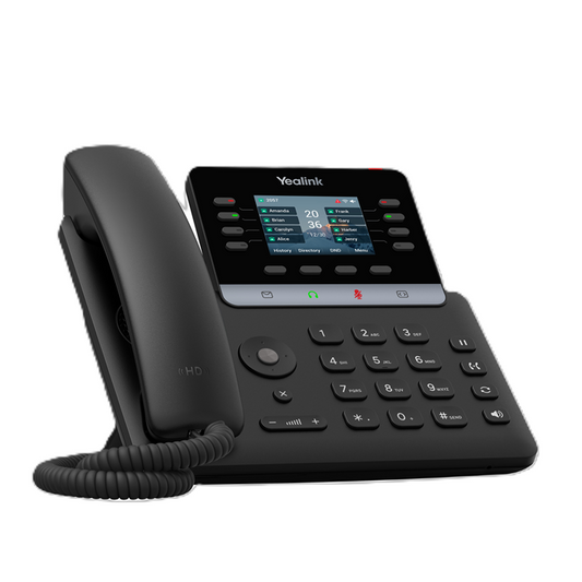 Yealink SIP-T73U IP Phone, 2.8' Color Display, 12 SIP Accounts, HD Voice, USB & PoE, Bluetooth & Wi-Fi via Adapter
