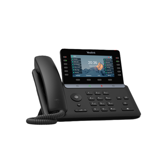 Yealink SIP-T85W IP Phone, 5.5' Color Display, 16 SIP Accounts, HD Voice, Bluetooth 5.0, Wi-Fi 6, Dual USB, PoE, Linux 6.1