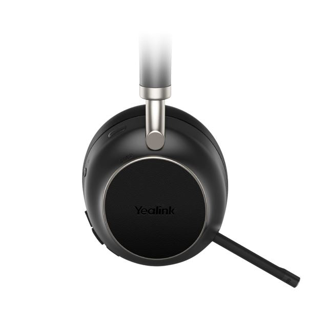 Yealink BH76 Teams Certified Bluetooth Wireless Stereo Headset, Black, ANC, USB-C, Rectractable Microphone, 35 hours battey life **EOS**