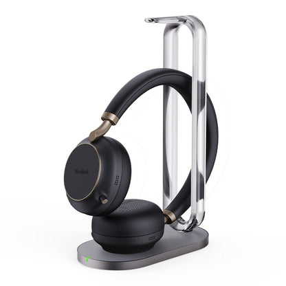 Yealink BH76 Teams ANC Bluetooth Headset With Charging Stand, Black, USB-A, Includes Charging Stand, Rectractable Microphone Up to 35 hours *EOS*