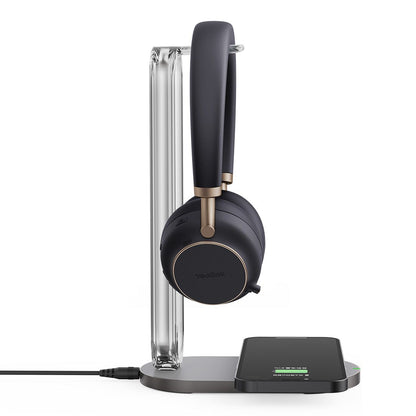 Yealink BH76 Teams ANC Bluetooth Headset With Charging Stand, Black, USB-A, Includes Charging Stand, Rectractable Microphone Up to 35 hours *EOS*