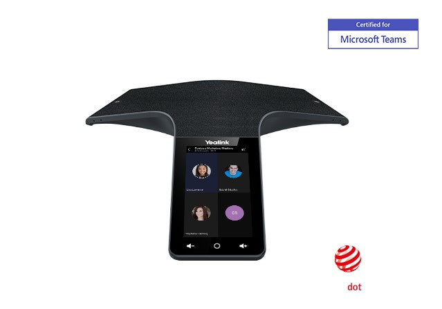 Yealink CP965 Flagship HD IP Teams Conference Phone, Android, 5'' Touch Screen, HD Audio, Noise Proof Technology, 6-Meter Microphone Pickup Range