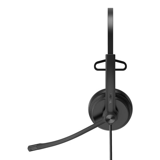 Yealink UH34SE Teams Certified Wideband Noise Cancelling Headset, USB and 3.5mm Jack, Controller with Teams Button, Mono, Ultra Lightweight Design