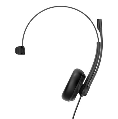 Yealink UH34SE Teams Certified Wideband Noise Cancelling Headset, USB and 3.5mm Jack, Controller with Teams Button, Mono, Ultra Lightweight Design