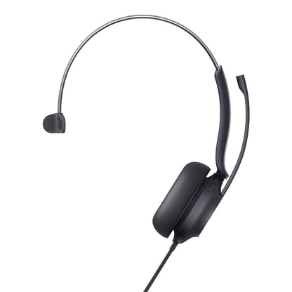 Yealink UH37 Microsoft Teams Certified USB Wired Headset, Mono, USB-C/A, Dual Noise-Cancelling, Busylight, Leather Ear Cushion, HD Audio