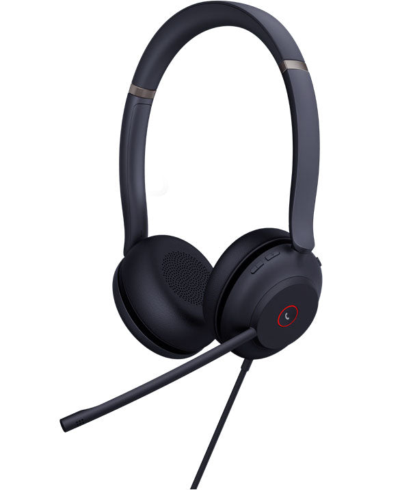 Yealink UH37 Dual USB Wired Headset, UC Dual, USB-A 2.0, 35mm Speaker, Busylight, Leather Ear Cushion, Stereo, Microsoft Teams & UC Certified
