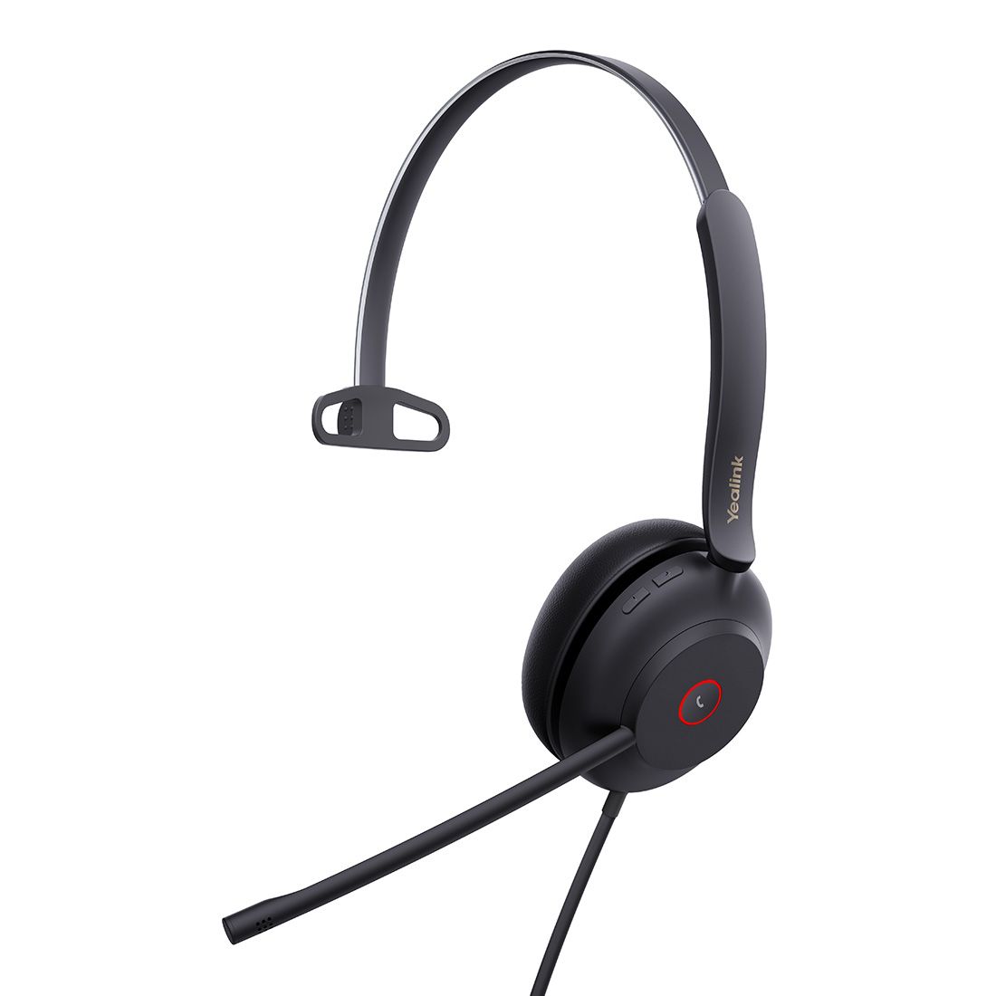 Yealink UH37 Mono USB Wired Headset, UC, USB-C/A, 35mm Speaker, Busylight, Leather Ear Cushion,HD Audio, 2Mic Noise Killer, Microsoft Teams & UC