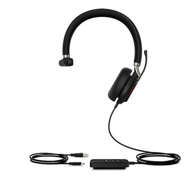 Yealink UH38 Mono USB and Bluetooth Headset, USB-C, UC 0 Controller, Dual Noise-Canceling Mics, Busy Light, Microsoft Teams & UC Certified, EOL