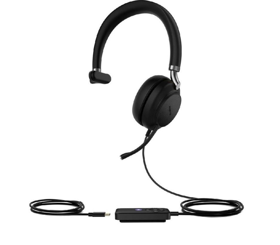 Yealink UH38 Mono USB and Bluetooth Headset, USB-C, UC 0 Controller, Dual Noise-Canceling Mics, Busy Light, Microsoft Teams & UC Certified, EOL