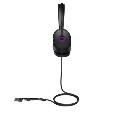 Yealink UH48 Teams USB Wired Headset Hybrid Active Noise Cancellation, Four-Microphone Noise-canceling Technology,  Swift Plug & Play All-Day Comfort