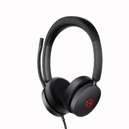 Yealink UH48 UC USB Wired Headset Hybrid Active Noise Cancellation, Four-Microphone Noise-canceling Technology,  Swift Plug & Play All-Day Comfort