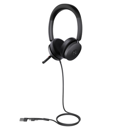 Yealink UH48 UC USB Wired Headset Hybrid Active Noise Cancellation, Four-Microphone Noise-canceling Technology,  Swift Plug & Play All-Day Comfort