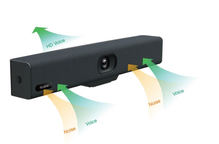 Yealink UVC34 All-in-One USB Video Bar, for Small Rooms and Huddle Rooms, Compat