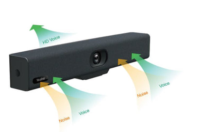 Yealink UVC34 All-in-One USB Video Bar, for Small Rooms and Huddle Rooms, Compat