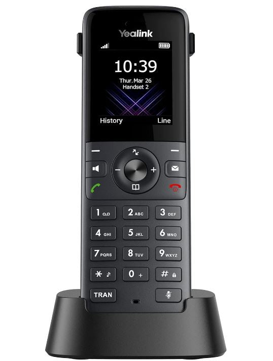 Yealink W73H High-Performance IP DECT Handset, HD Audio, Long Standby Time of 400 hours,Up to 35hours talk time, Noise Reduction, Microsoft SIPGateway