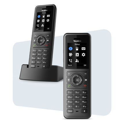 Yealink W77P High-Performance IP DECT Solution including W57R Rugged Handset And W70B Base Station, Up To 20 Simultaneous 0s, Noise Cancellation