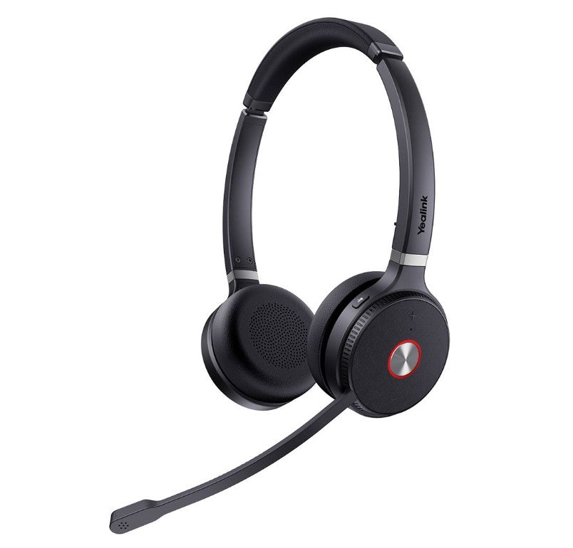 LAST STOCK Yealink WH62 Dual UC DECT Wireless Headset, Busylight On Headset, Leather Ear Cushions, Microsoft Teams & UC Certified,Noise Killer, HD voi