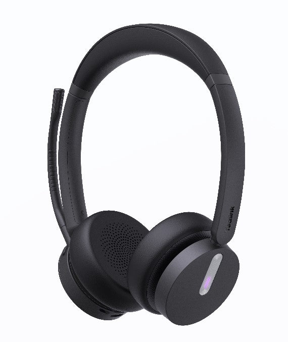 Yealink WH64 Hybrid Dual Teams DECT Wireless Headset, DECT & Bluetooth Wireless Technology, 3-Mic Noise Cancellation, DECT Dongle USB-A WDD60