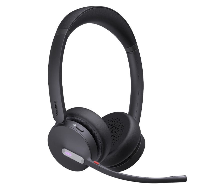 Yealink WH64 Dual Teams DECT Wireless Headset, DECT & Bluetooth Wireless, Busylight, 3-Mic Noise Cancellation, Charging Stands, Carrying Bag