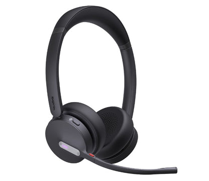Yealink WH64 Dual Teams DECT Wireless Headset, DECT & Bluetooth Wireless, Busylight, 3-Mic Noise Cancellation, Charging Stands, Carrying Bag