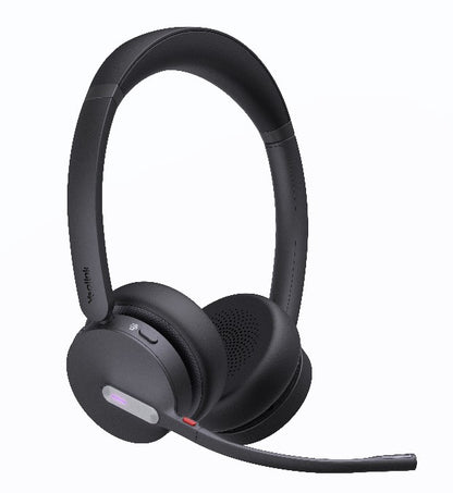 Yealink WH64 Hybrid Dual UC DECT Wireless Headset, DECT & Bluetooth Hybrid Wireless Technology, 3-Mic Noise Cancellation, UC Certified, Dongle WDD60
