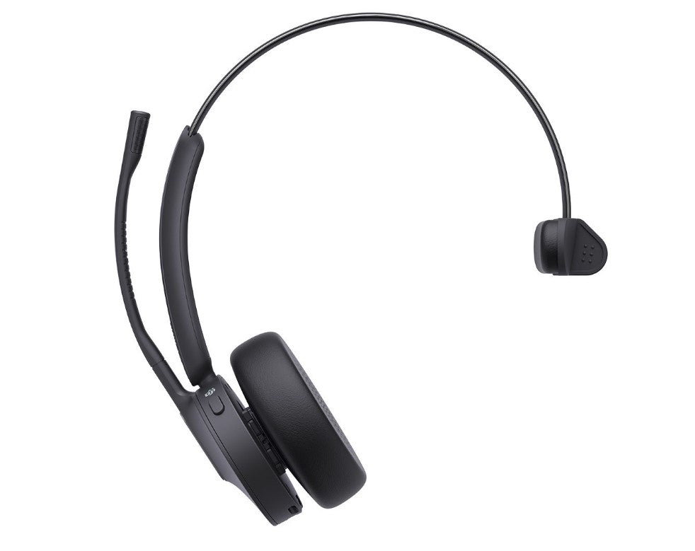 Yealink WH64 Hybrid Mono Teams DECT Wireless Headset, DECT & Bluetooth Hybrid Wireless Technology, 3-Mic Noise Cancellation, Teams, Dongle WDD60