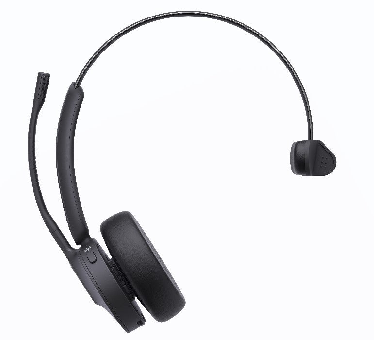 Yealink WH64 Mono Teams DECT Wireless Headset, DECT & Bluetooth Wireless Technology, 3-Mic Noise Cancellation, Charging Stands, Carrying Bag